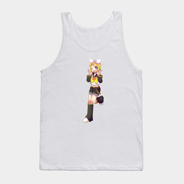 Vocaloid - Kagamine Rin Tank Top by Nadi-chan16